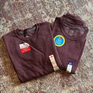 Fruit of the Loom Men's Burgundy Crewneck Sweatshirt